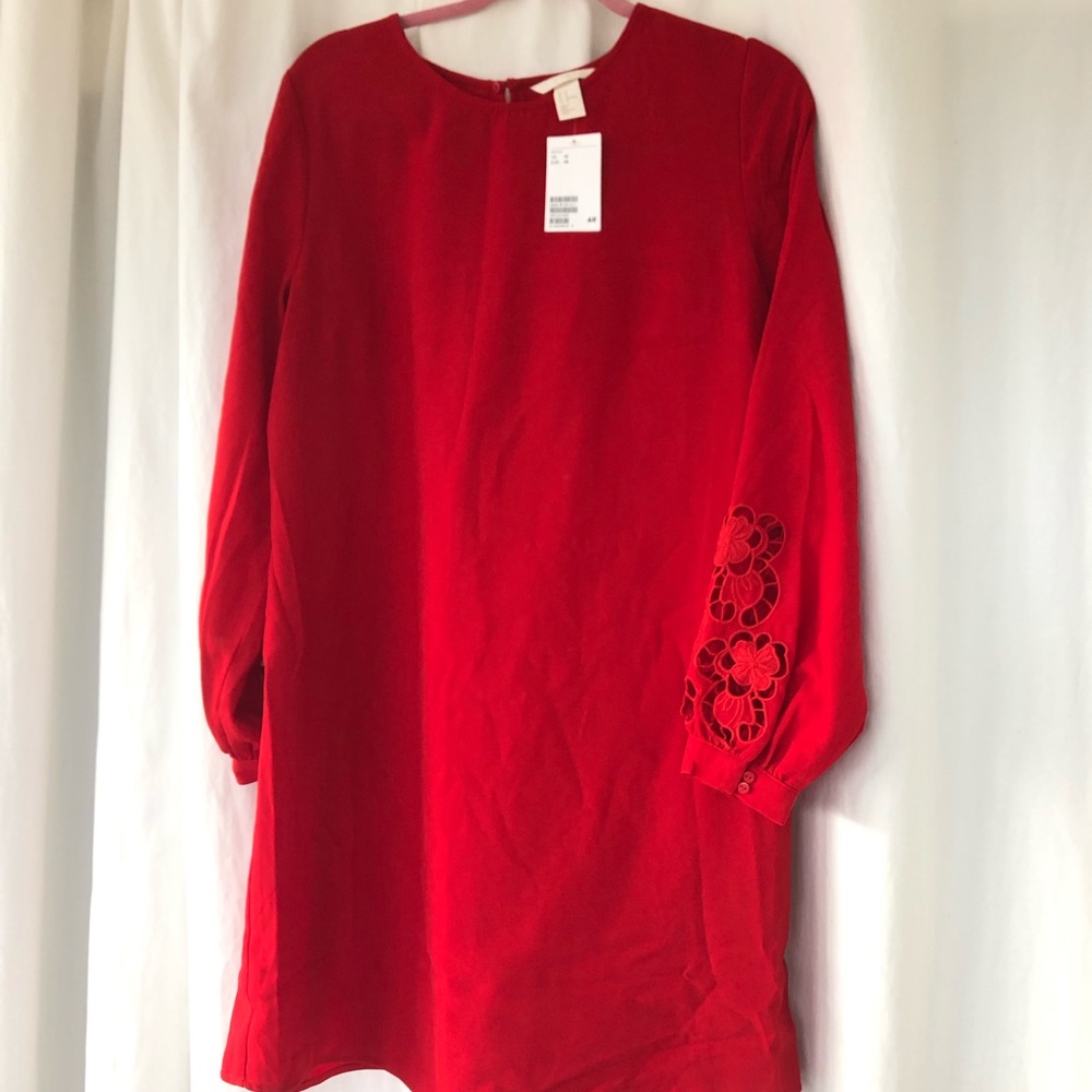 Red H&M Shift Dress